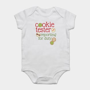 Christmas cookie tester, reporting for duty Baby Bodysuit